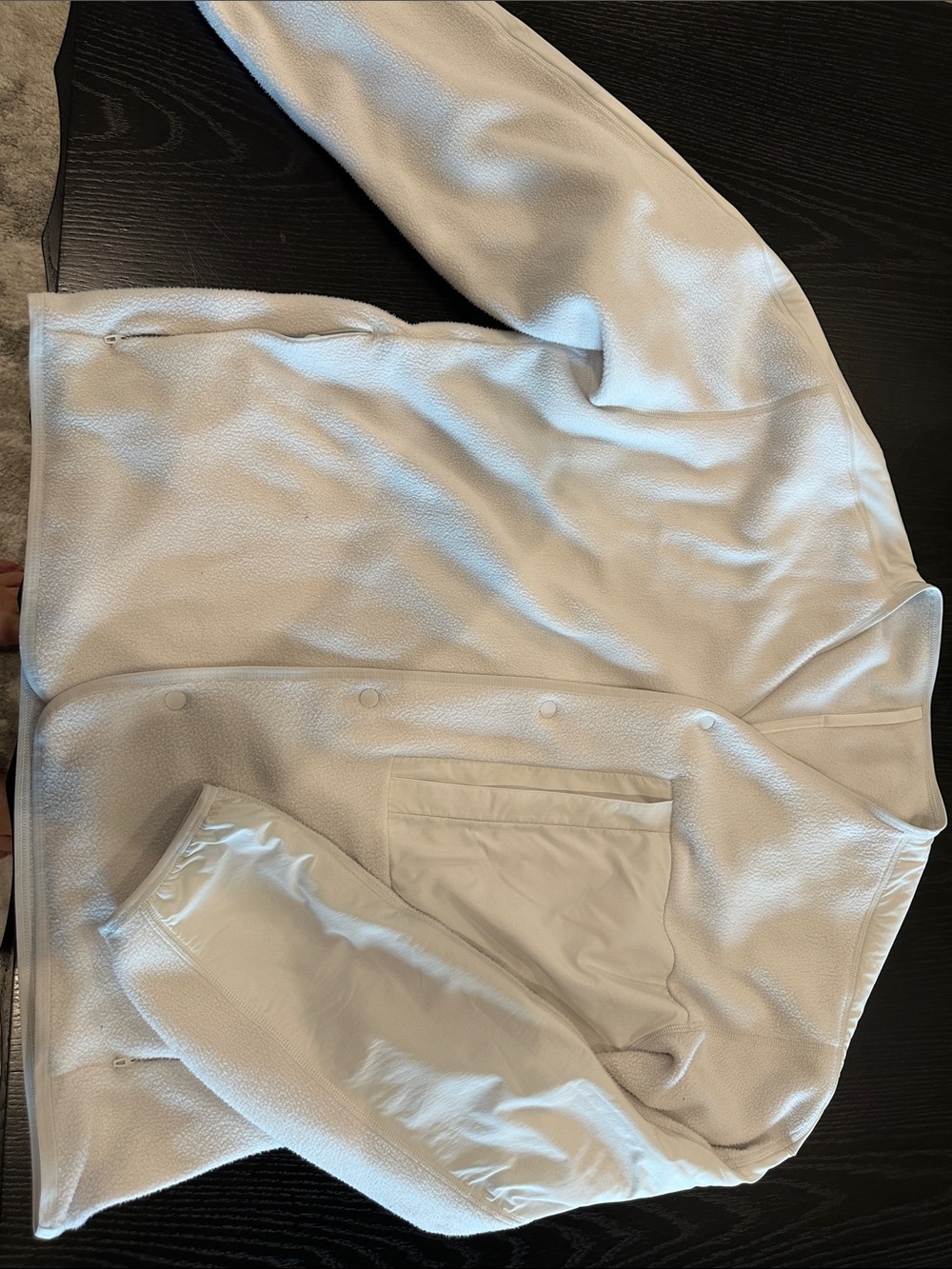 Lu Lu Men's White Textured Button Jacket